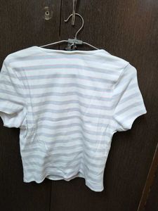 Striped Cropped T-Shirt