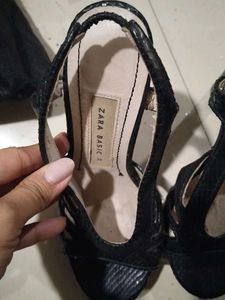 Stylish Black Strappy Heels