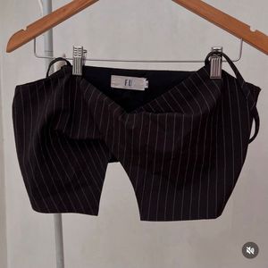 Pinstripe Corset Top