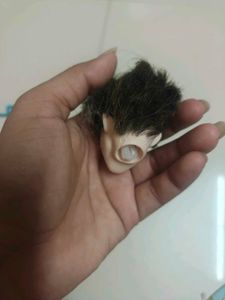 Doll Head with Brown Hair