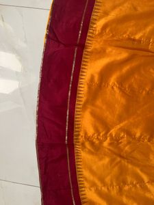 Mustard Red Ethnic Skirt with Dupatta