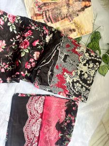 Floral Print Dress Material