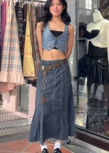 Denim Mermaid Skirt vintage