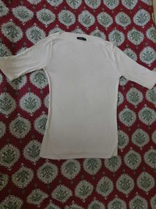 Cream Boat Neck Top