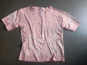 Blush Pink Embroidered T-Shirt
