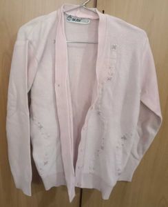 light pink cardigan for women or girls