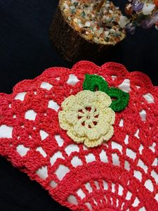 Semi Circle Crochet Clutch