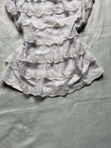 Y2k white camisole