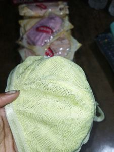 Multicolored Nonpadded Self Design Bra