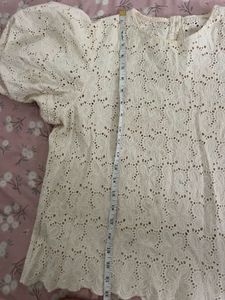 Chic White Eyelet Top