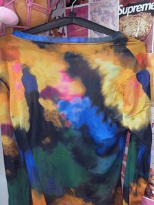 Abstract Print Mesh Top
