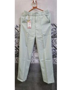 Pale Green High-Waisted Pants
