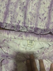 AND Girls Off shoulder Top With Skirt