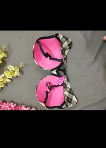 Chic Plaid Padded Bra