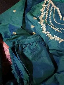 Teal Kurta Set with Dupatta