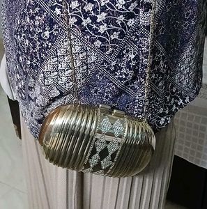 Elegant Metallic Clutch