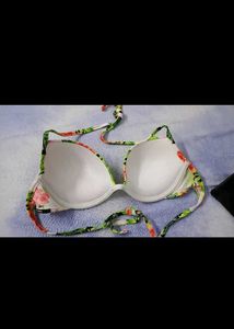 Tropical Floral Bikini Top