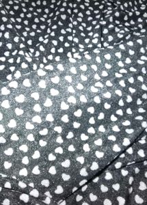 Chic Black Heart Print Top