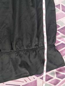 Ruffled Black Blouse