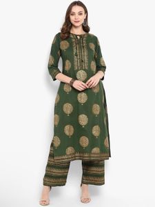 Meeranshi Women's Rayon Printed Kurta with Palazzo