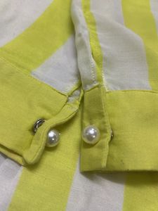 Neon White suit with dupatta And Pants