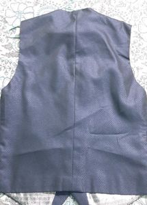 2 pc set Men's Navy Blue Blazer with vest
