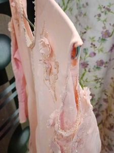 Elegant Peach Ethnic Gown | XL size