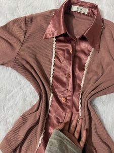 Vintage ribbed cardigan top ⭐️
