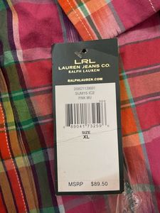 Pink Plaid Button-Up Shirt