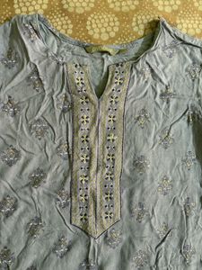 Light Purple Printed Kurta