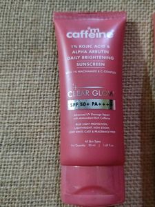 mCaffeine Clear Glow Sunscreen SPF 50 PA++++