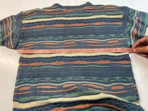 Coogi style Vintage Striped Knit Sweater
