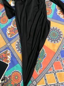 Black Asymmetrical Dress / Date Outfit
