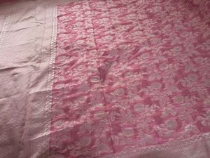 Beautiful Pink Banarasi Silk Saree