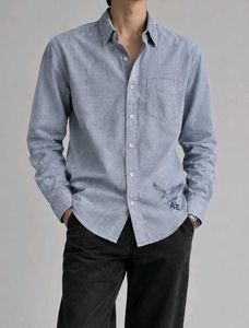 American Eagle Men's Blue Shirt