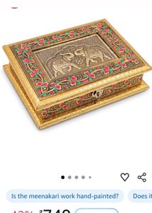 Decorative Elephant diwali sweet gift box