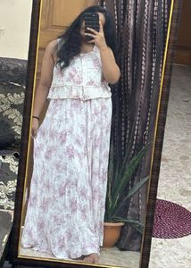 Bohemian Floral Print Maxi Skirt (fixed price)