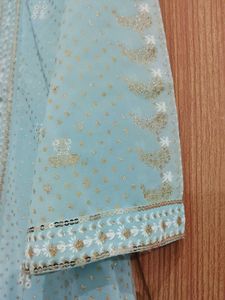 W Cyam Glitter Sequence Work Kurta with Leggings