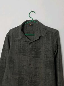 Men's Textured Long Sleeve Shirt