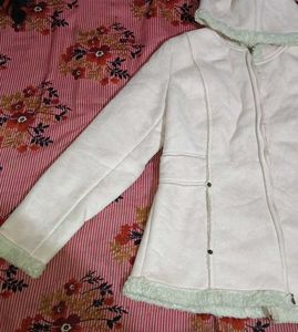 Cozy Cream Hooded Coat
