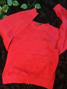 Red Crew Neck Sweatshirt