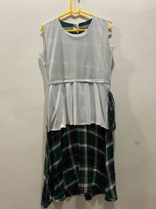 Classic Plaid Dress With Extra Sleeves