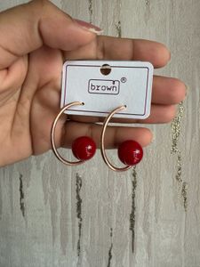 Cherry Hoop Earrings