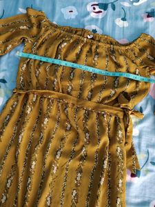 Lee Cooper Mustard Print Dress