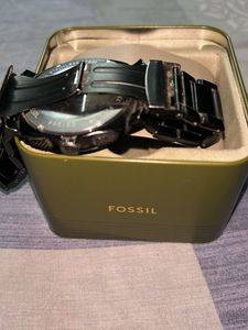 Fossil Black Chronograph Watch