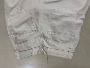 Cream Wide Leg Jeans