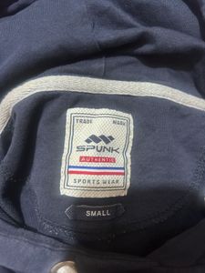 Navy Blue "New York" Cropped Hoodie