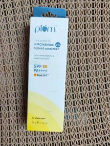 Plum Rice water & Niacinamide Hybrid Sunscreen