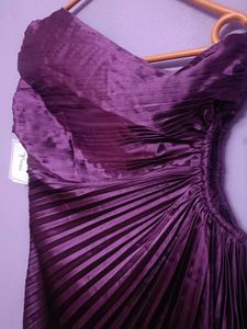 Asymmetrical One-Shoulder Pleated Dress