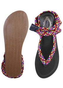 Colorful Braided Sandals